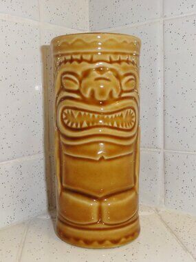 Vintage Ceramic Tiki Mug Hawaiian retro drinkware mcm bar decor